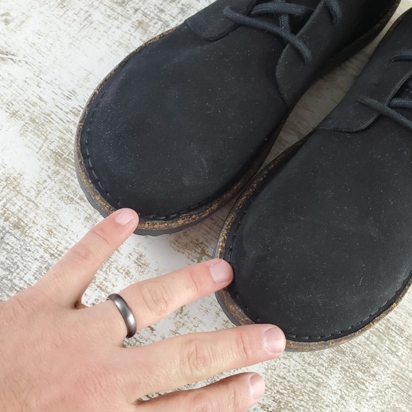 Birkenstock Uppsala Mid Boots Mens 9 Black Suede Lace Up Round Toe main image 9